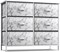 Sorbus 6 Drawers Dresser- Storage Unit with Steel Frame, Wood Top, Fabric Bins - for Bedroom, Closet, Office and more